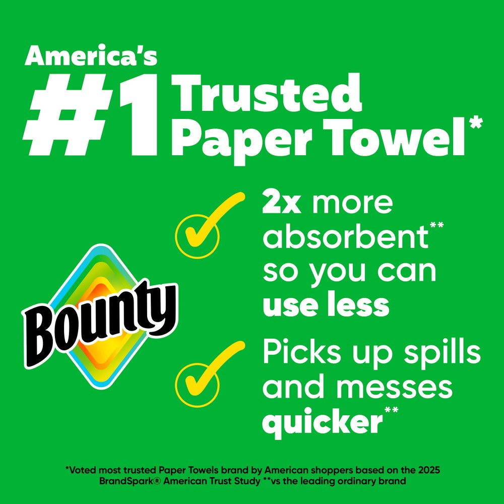 Bounty Full Sheet 2-Ply Paper Towels, 10 Triple Rolls, 75 Sheets per Roll - package details